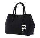 KARL LAGERFELD K / Ikonik 2.0 Leather EW Tote Bag Black