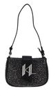 KARL LAGERFELD K / Evening Mono Denim Rhinestone Shoulderbag Grey KARL LAGERFELD K / Evening Mono Denim Rhinestone Shoulderbag Grey