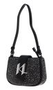 KARL LAGERFELD K / Evening Mono Denim Rhinestone Shoulderbag Grey KARL LAGERFELD K / Evening Mono Denim Rhinestone Shoulderbag Grey