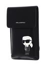 KARL LAGERFELD K / Ikonik 2.0 Leather Multpouch Black KARL LAGERFELD K / Ikonik 2.0 Leather Multpouch Black