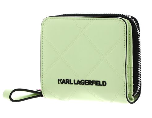 KARL LAGERFELD K / Skuare Embossed Small Zip Wallet Mojito
