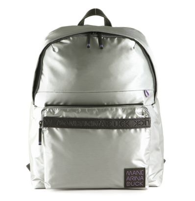 MANDARINA DUCK Warrior Metal Backpack Silver