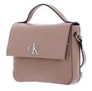 Calvin Klein CKJ Minimal Monogram Boxy Flap Crossbody Bag 19 Cafe Au Lait