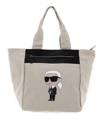 KARL LAGERFELD K / Ikonik 2.0 Karl Zip Shopper Natural