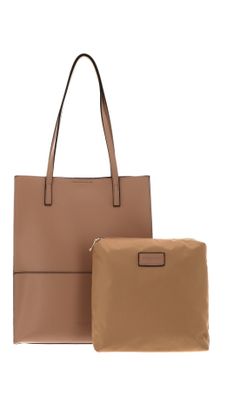 SEIDENFELT MANUFAKTUR Nees Shopper Dark Sand / Gold