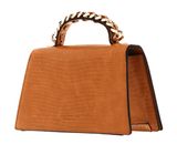 SEIDENFELT MANUFAKTUR Vium Handbag with lock Dark Honey / Gold SEIDENFELT MANUFAKTUR Vium Handbag with lock Dark Honey / Gold