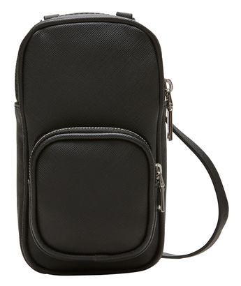 s.Oliver Phone Crossbody Bag Grey / Black