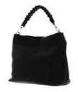 abro Leather Dalia Hobo Bag Poppy Black / Nickel