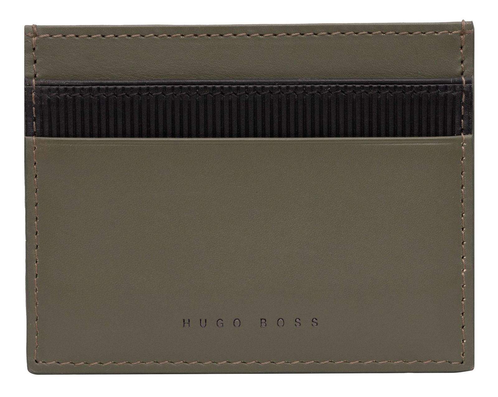 HUGO BOSS Credit Card Holder Matrix Khaki