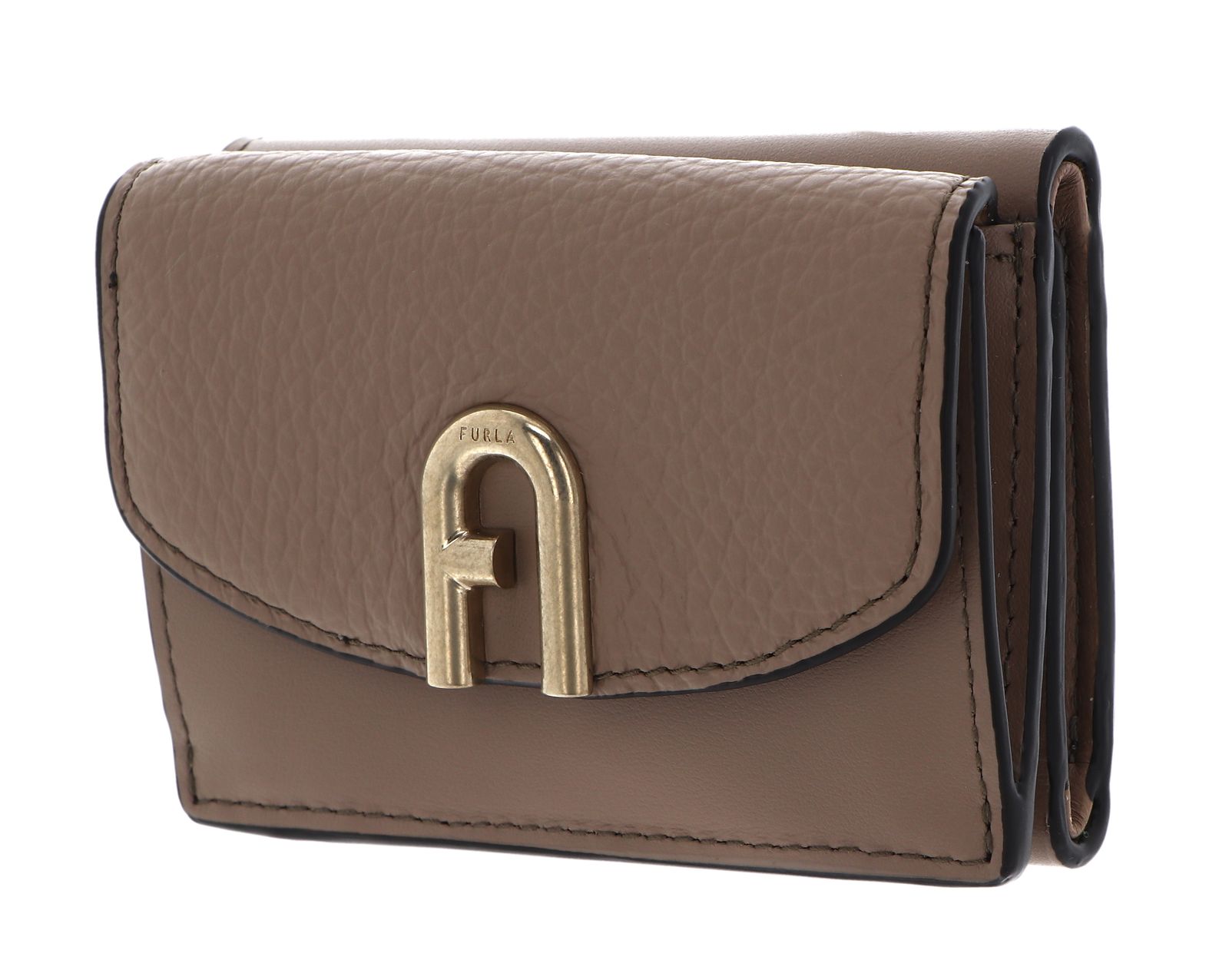 FURLA Compact Wallet Trifold S Greige | Buy bags, purses