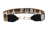 FURLA Nastro Logato Fiona Shoulder Strap Taupe