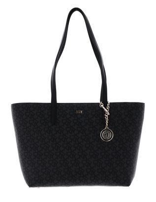 DKNY Bryant Zip Tote M BK Logo - BK