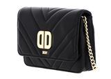 DKNY Dlephine Lthr Crossbody Bag Blk / Gold