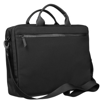 LEONHARD HEYDEN Helsinki Zipped Briefcase 2 Compartments Black