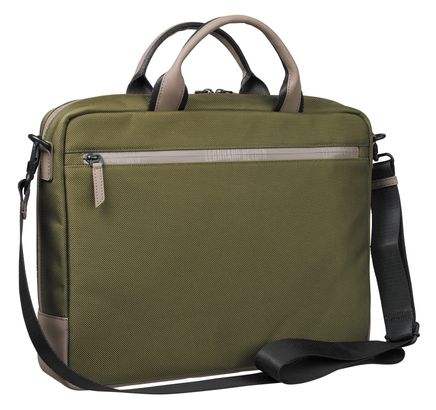 LEONHARD HEYDEN Helsinki Zipped Briefcase 1 Compartment Olive