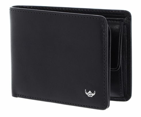 Golden Head Colorado RFID Petite Billfold Coin Wallet Black