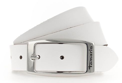 Tamaris Leather Belt W100 White Tamaris Leather Belt W100 White
