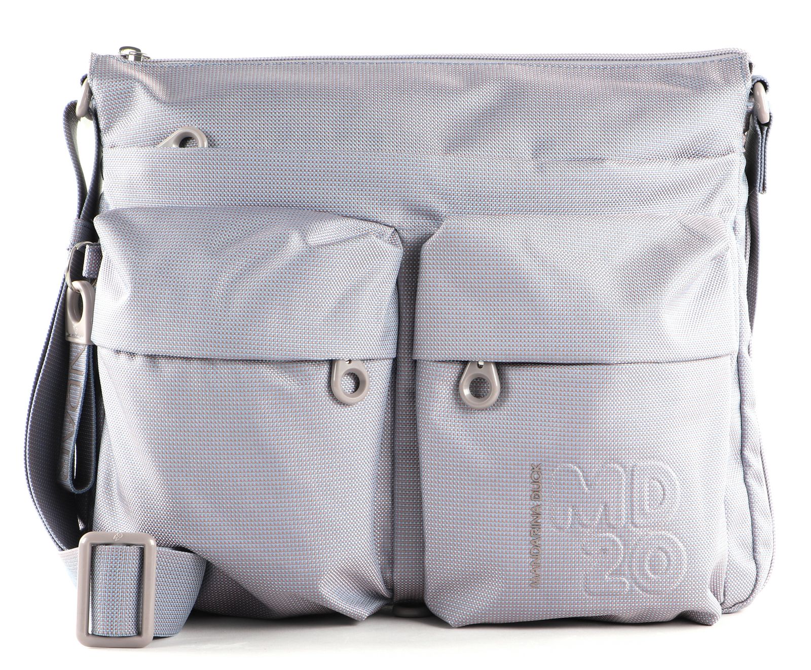 Crossover Media Mandarina Duck Warrior - Borsa A Tracolla Donna In Tessuto Simply Taupe, Taglia Unica