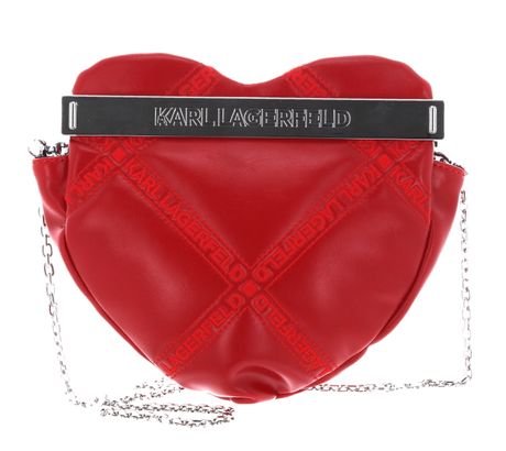 KARL LAGERFELD K / Evening Arkive Heart Clutch Rot