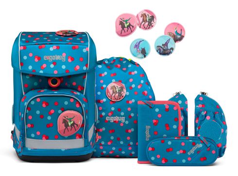 ergobag Cubo Light Schoolbag Set 5-teilig VoltiBär