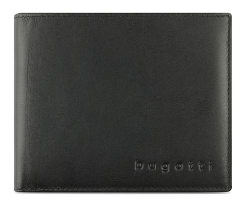 bugatti Super Slim Classic Wallet Horizontal With Flap Black