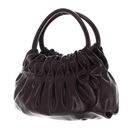 COCCINELLE Croisette Rock Handbag Craquele Leather Darkbrown COCCINELLE Croisette Rock Handbag Craquele Leather Darkbrown