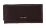 COCCINELLE Metallic Soft Wallet Darkbrown COCCINELLE Metallic Soft Wallet Darkbrown