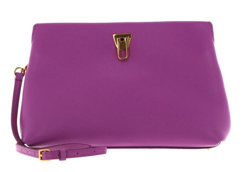 COCCINELLE Beat Clutch Handbag Grained Leather Dahlia