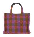 COCCINELLE Never Without Bag Tartan Handbag Mul. Pepper / Bark