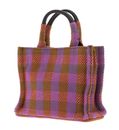 COCCINELLE Never Without Bag Tartan Handbag Mul. Pepper / Bark