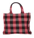 COCCINELLE Never Without Bag Tartan Handbag Mul. Cranbe / Cola