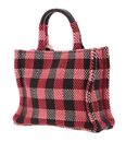 COCCINELLE Never Without Bag Tartan Handbag Mul. Cranbe / Cola