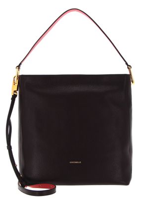 COCCINELLE Liya Handbag Darkbrown / Cranberry