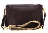 COCCINELLE Liya Signature Handbag Grained Leather Dark Brown