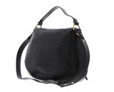 COCCINELLE Sole Croco Sof Handbag Soft Croco Print Leather Noir