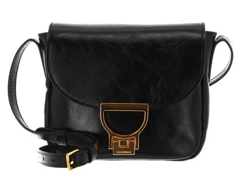 COCCINELLE Arlettis Rock Handbag Craquele Leather Noir