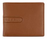 bugatti Bomba Wallet With Push Button And Flap Cognac