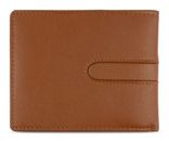 bugatti Bomba Wallet With Push Button And Flap Cognac