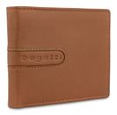 bugatti Bomba Wallet With Push Button And Flap Cognac