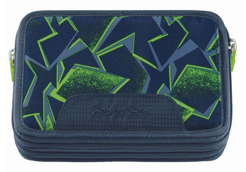 Step by Step XXL Pencil Case, 3 Folds Wild T-Rex Taro