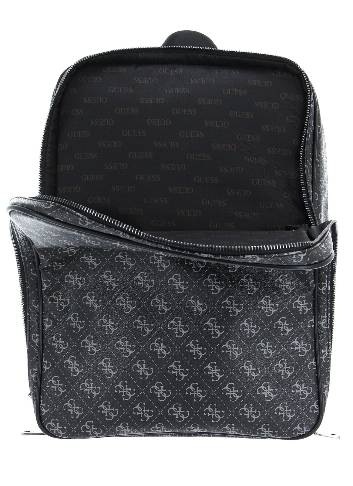 GUESS Vezzola Smart Flat Backpack Dark Black | Buy bags, purses