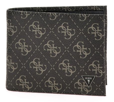 GUESS Vezzola Smart Billfold With Coinpocket Dark Black