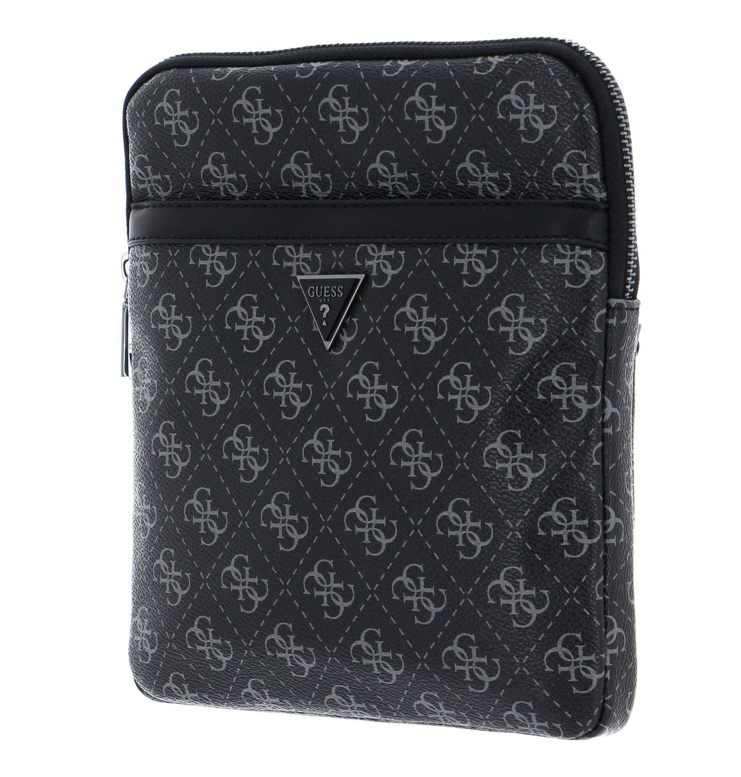 GUESS Vezzola Smart Crossbody Flat Bag Dark Black | Buy bags