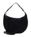 abro Leather Adria Hobo Bag Lulu Small S Black / Nickel