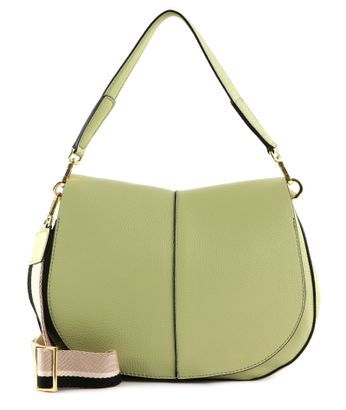 GIANNI CHIARINI Helena Round Saddle Bag Salad Green