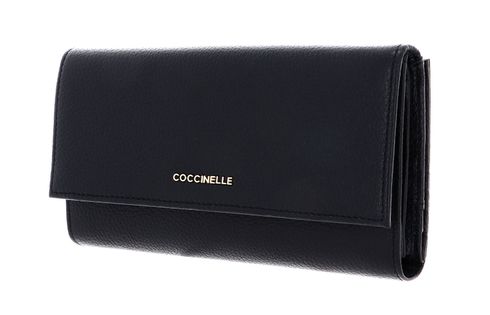 COCCINELLE Metallic Soft Wallet Noir