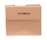 COCCINELLE Metallic Soft Mini Wallet Grainy Leather Toasted COCCINELLE Metallic Soft Mini Wallet Grainy Leather Toasted