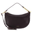 COCCINELLE Priscilla Handbag Grained Leather Darkbrown