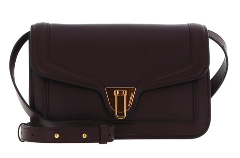 COCCINELLE Marvin Twist Smooth Handbag Darkbrown