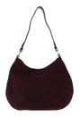 COCCINELLE Sole Suede Handbag Suede Leather Darkbrown
